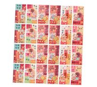 LOORGVEL 60 Pièces Cartons Rouges de An Année Cheval Enveloppes Traditionnelles Chinoises pour Fête Printemps Anniversaire Mariage avec Motifs Cartoons