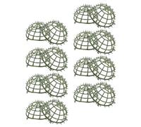 LOORGVEL 8 Pièces Cadre de Balle en Gazon Artificiel Vert en Plastique pour Formes Topiaires, Support Stable pour Fleurs Artificielles et Décor de Jardin Quotidien