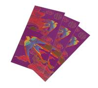 LOORGVEL 8 Pièces Lot de Enveloppes Rouges Chinoises Imprimées Pochettes pour An Motifs Bronzés Surface Lisse et Résistante pour de