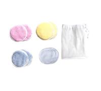 LOORGVEL 8 pièces Pads Démaquillants Lavables Coton Trois Couches Réutilisables avec Sac Filet pour Nettoyage Visage Écologique et Doux