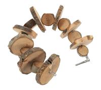 LOORGVEL à Mâcher Suspendu pour Hamsters Et Petits Animaux Accessoire Bois pour Rongeurs Exercice Et Soin des Dents Compatible Cage