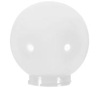 LOORGVEL Abat-jour de Remplacement Rond en Acrylique Lait, Globe Lumineux Diamètre 150 Mm, Protection Luminaire Extérieur pour Applique Murale, Lampe de Terrasse, Diffuseur