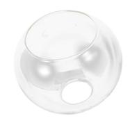 LOORGVEL Abat Jour Verre Globe Transparent pour Suspension Remplacement Décoratif Éclairage Diamètre Design Élégant et Simple