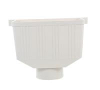 LOORGVEL Adaptateur pour Descente Eau Carrée Connecteur de Gouttière Extérieur et Étanche pour Collecte des Eaux Pluviales sur Villa