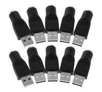 LOORGVEL Adaptateur USB Femelle vers USB Mâle 10pcs pour Souris et Clavier, Transmission de Données Stable, Compatible Ordinateur Portable et Accessoires de Travail