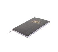 LOORGVEL Agenda PU Cover Portable Planificateur Hebdomadaire et Journal Polyvalent pour Organisation Domestique Fitness et Grossesse avec Couverture Starlight Noir