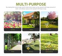 LOORGVEL Arroseur de Jardin Automatique Rotatif Réglable pour Pelouse et Culture Système Irrigation Pratique et Uniforme Pulvérisateur Eau Professionnel pour et Parcs