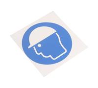 LOORGVEL Autocollant Étiquette Casque de Sécurité Adhésif Haute Visibilité pour Chantier Résistant et Facile à Appliquer Rappel Port Du Casque pour Usines et Bâtiment