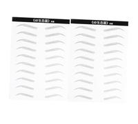 LOORGVEL Autocollants Pour Sourcils Imperméables 20 Paires 6d Simulation Sourcil Femmes Maquillage Facile Usage Patch Artificiel