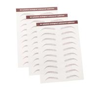 LOORGVEL Autocollants Sourcils Imperméables 3 Feuilles 3d Réalistes Transfert Tatouage Sourcils Femmes Maquillage Voyage