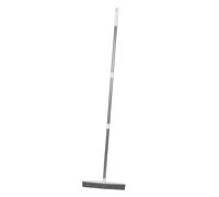 LOORGVEL Balai Multi Usage avec Raclette TPR pour Poils Danimaux Manche Réglable Sections Acier Inoxydable Outil de Nettoyage Ménager pour Sols et Vitres Balai pour Poils de Chien et