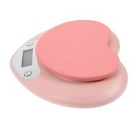 LOORGVEL Balance Cuisine Électronique Portable 1 G à 5 Kg en Plastique Rose, Balance Multifonction Précise pour Pâtisserie, Accessoires Cuisine et Usage Domestique