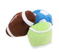 LOORGVEL Balle en Peluche Douce et résistante pour Chiots et Chats Lot de Mini pour activité intérieure et Soin Dentaire