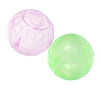 LOORGVEL Balles de Course pour Hamsters 2 Pièces en Plastique 10 CM pour Petits Animaux comme Rats, Cochons d'Inde et Gerbilles en Cage