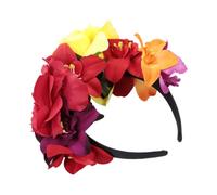 LOORGVEL Bandeau Fleur de Rose pour Cheveux et Confortable Accessoire Halloween Chic et Élégant Headband Floral Fête Carnaval et Photos Souvenirs