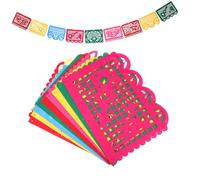 LOORGVEL Bannière Mexicaine Festive Non Tissé Décoration Réutilisable pour Fête Jour des Morts Ambiance Colorée et Traditionnelle pour Célébrations Culturelles