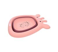 LOORGVEL Bassin de Lavage Pliable Cartoon pour Garçon Fille Bassine Portable Plastique Design Adorable Rouge Lavabos Garçon Fille Faciles à Transporter sans Odeur Écologique et Pratique