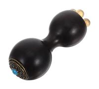 LOORGVEL Bâton de Massage Yeux en Bois de Santal Naturel Applicateur Oculaire de Lotus Outil D’Acupression Facial Compact pour Soin du Contour des Yeux Massage Relaxant et Hydratation