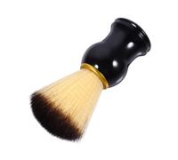 LOORGVEL Blaireau Brosse à Barbe Et Moustache en Nylon Multicolore, Petite Taille, Manche en Bois, Exfoliant Doux pour Hommes, Soins De Rasage, Portable pour Voyages