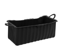 LOORGVEL Boîte à Chute d'huile carrée cuillère à Frire revêtements de Four pour Le Bas du Four Plateau de Gril bac à Graisse à Plaque Plateau de Receveur Gel de silice Noir