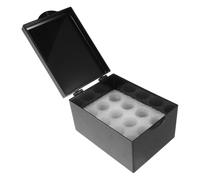 LOORGVEL Boîte à Remède Noire en Acrylique 6 Compartiments Protection la Lumière et Résistance aux Chutes pour Gestion de Remède en Situation D'urgence ou Voyage