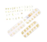 LOORGVEL Boîte De Décoration Étoiles Et Lunes Embellissements Nail Art Pour Manucures Accessoires Chic Pour Fêtes Et Performances