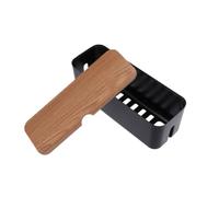 LOORGVEL Boîte de Rangement Câble Noir pour Multiprise avec Couvercle Organisateur Filaire et Aéré pour Gestion Câble Bureau et Maison Cache Multiprise et Sécurisé