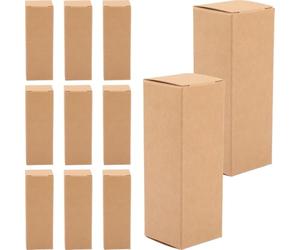 LOORGVEL Boîtes pour Rouge à Lèvres 50 Pièces en Papier Kraft Compartiments pour Stockage et Coffret Présent Beauté Femme