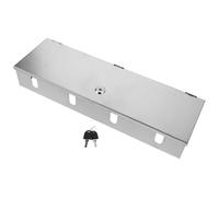 LOORGVEL Boîtier de Protection pour Prise Électrique Mural 4 Positions 86 Type Inoxydable 304 Verrouillable et Étanche 120×400 MM Protection Antivol pour Usage Intérieur et Extérieur