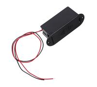 LOORGVEL Boîtier de Support de Batterie pour Guitare Basse Active avec Câble, Montage Professionnel, Plastique Solide, Compatible .7V-12V, pour Micro Actif, Usage Guitare et Basse