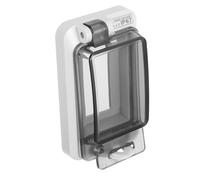 LOORGVEL Boîtier Électrique Extérieur Étanche avec Fenêtre Transparente Protection pour Prises et Disjoncteurs Couvercle Robuste pour Boîtes de Distribution Zones Industrielles et Stations
