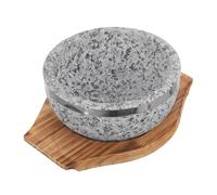 LOORGVEL Bol Coréen avec Base Pot à Soupe Résistant Haute Température pour Cuisson Bibimbap Riz et Plats Mijotés