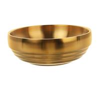 LOORGVEL Bol Décoratif en Acier Inoxydable 19 CM Doré Bol Vide-Poches pour Clés Multifonction pour Bijoux et Petits Objets d'Entrée Élégant et Pratique