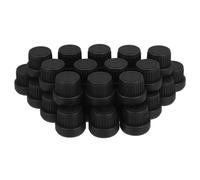 LOORGVEL Bouchons de Rechange 30 Pcs pour Flacons Huiles Essentielles 18 Dents, Bouchon de Fermeture Pp Transparent, Compatible Flacon Compte-gouttes 5-100 Ml, Usage Cosmétique