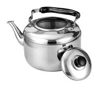 LOORGVEL Bouilloire Sifflante En Acier Inoxydable 5l, Capacité 5 Litres, Pot à Eau Robuste, Matériau 430 Inox, Sifflet Sonore, Poignée En Bakélite, Cuisine Domestique Et Préparation De Thé
