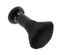 LOORGVEL Brosse Coiffure Professionnelle Noire Portable avec Manche Plastique Brosse Douce Anti-irritation pour Nettoyage Rapide des Cheveux et Poussières Outil Polyvalent pour Salon et