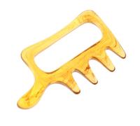 LOORGVEL Brosse de Massage Cire D'abeille Outil Professionnel de Grattage Gua Sha Ambre pour Visage Cou Épaules Stimulation Méridienne Bien-être Détente