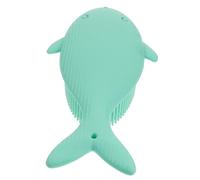 LOORGVEL Brosse de Massage Silicone pour Garçon Fille Forme Baleine Exfoliante et Flexible pour Brosse Exfoliante Douce pour Peau et Chevelu Design Ergonomique Confortable