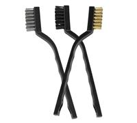LOORGVEL Brosse de Nettoyage pour Aquarium 3 Pièces Multifonction Compacte Manche Flexible, Grattoir pour Algues et Pierres, Outil Ménager Pratique pour Entretien Quotidien des Aquariums