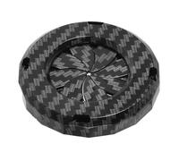 LOORGVEL Cache de Bouton de Démarrage Voiture en Fibre de Carbone Protection Rotative Dissimulée Décoration Intérieure Automobile Autocollant Anti-Rayures pour Commutateur D’Allumage