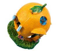 LOORGVEL Cachette Décoratif pour Reptiles Sûr Orange, Refuge en Résine Offrant Un Abri Confortable pour Terrarium pour Serpents et Lézards L'habitat Animalier