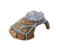 LOORGVEL Cachette pour Tortue Petite Taille en Matériau Écologique Solide, Grotte D’abri Reptile Réaliste, Plateforme D’Escalade pour Aquarium et Terrarium, Décoration sans Plantes Adaptée