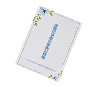 LOORGVEL Cahier D’exercices pour Pose D’extensions de Cils 6 Feuilles Papier Épais Blanc pour Débutants Formation Esthétique Entraînement Salon