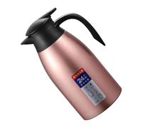 LOORGVEL Carafe Isotherme en Acier Inoxydable 304 2L Bouilloire à Eau Chaude Double Paroi sous Vide Bouteille D’Eau Isotherme pour Café et Thé Usage Bureau et Camping Maintien 24H