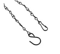 LOORGVEL Chaîne Suspendue Réglable Noire pour Mangeoire Oiseaux Jardinière Lanterne Extérieure Résistante Aux Intempéries Support Jusqu à Installation Facile pour Balcon et Jardin