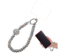 LOORGVEL Chaîne Téléphone Strass Perlé et Facile à Installer Bracelet Poignet Compatible avec Coque Accessoire Élégant pour Femme et Jeune Fille