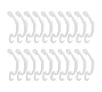 LOORGVEL Clips Latéraux pour Cage de Petit Animal 30 Pièces Fixations Blanches en Plastique 68 X 15 CM Accessoires pour Cages à Lapins Hamsters et Chinchillas pour Parcs et Transport