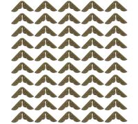 LOORGVEL Coins de Livres en Métal Vintage 50 Pcs, Protège-Coins Décoratifs pour Albums Photo, Scrapbooking et Cahiers Scolaires, Protections Angle Résistantes 14 Mm Couleur Bleu Antique,