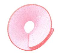 LOORGVEL Collier Anti-piqûres pour Oiseaux Cônique en Cuir Microfibre Rose, Protection Le Picage, Taille Unique, pour Convalescence et Soins Post-opératoires des Perroquets