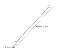 LOORGVEL Collier Chien Chaîne Réglable Chrome pour Petit Chien Chaîne Décorative Confortable et Légère Accessoire Élégant pour Animaux de Compagnie